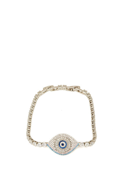 Silver Eye Stone Women's Bracelet