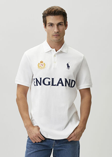 Classic Fit England Koyu Yeşil Polo T-shirt