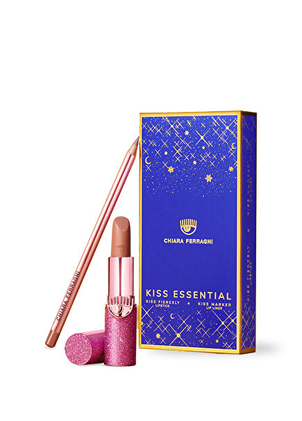 Kiss Essential 09 Beige Nude Lip Liner & Lipstick Set