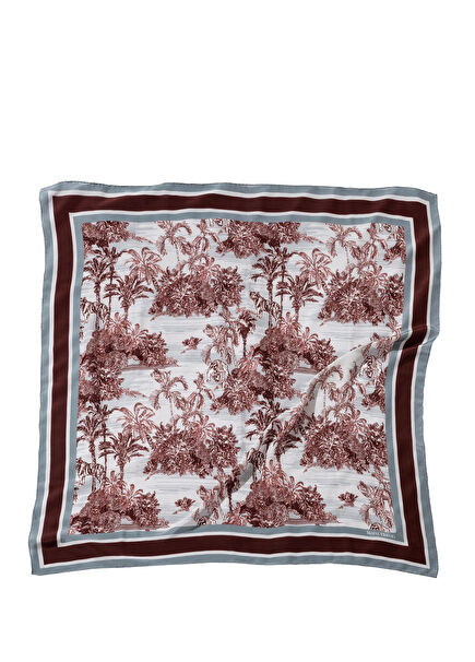 Toile de Jouy Jackie Grey Silk Women's Shawl
