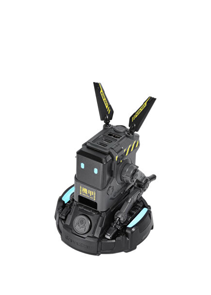 Alpha65 Gri Robot Figürlü 65W Hızlı Şarj Adaptörü ve Şarj Standı