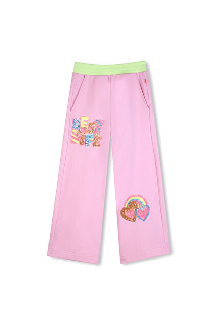 Multicolored Sequin Embroidered Girls Pants