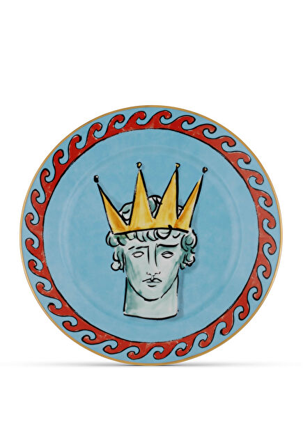 Il Viaggio Di Nettuno Sea Blue 2-Serving Plate