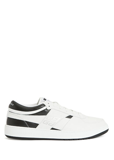 G Move Siyah Beyaz Erkek Deri Sneaker