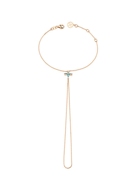 Queen Bee Renkli Pırlanta Kadın Altın Şahmeran