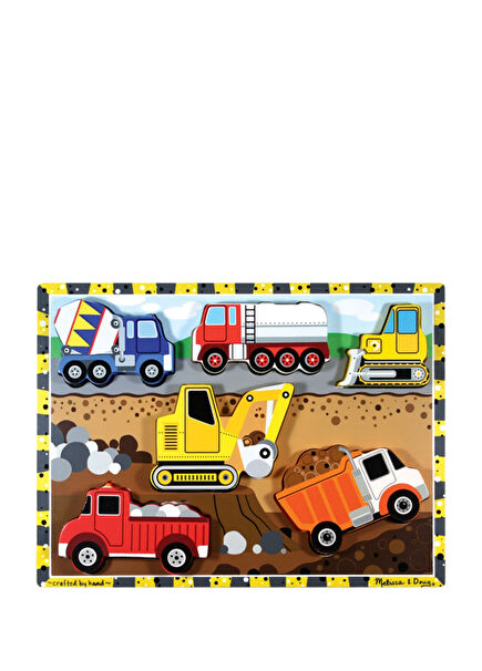 Wooden Construction Tools 6-Piece Chunky Puzzle