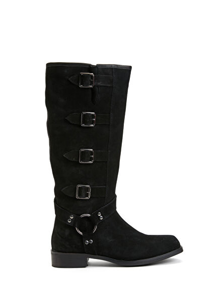 Black Women's Leather Boots