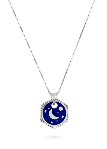 Moonlit 14 Carat White Gold Necklace