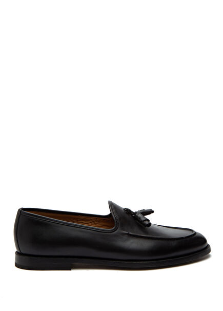 Black Men's Leather Loafer
