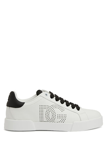 White Women's Leather Sneakers