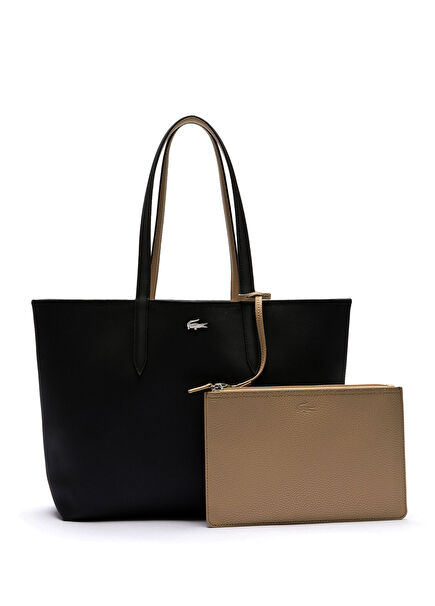 Anna Çift Taraflı Siyah Kadın Omuz Çantası