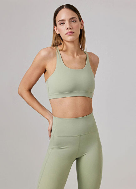 Jasmine Glossy Desert Green Kadın Bra Spor Sütyeni