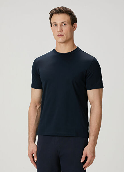 Lacivert Basic T-shirt