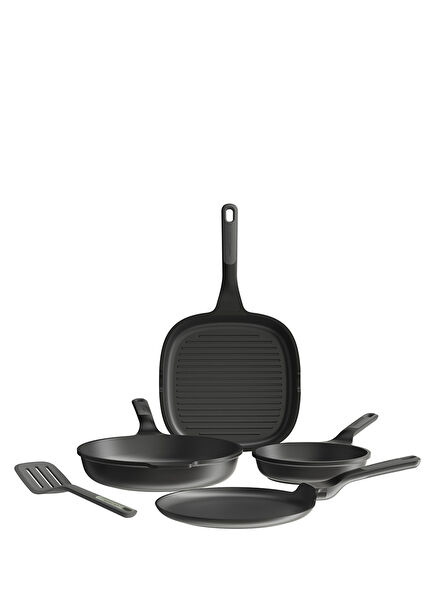 Leo Stone Non-Stick Aluminum Cast 4-Piece Frying Pan Set