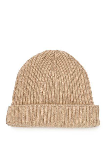 Açık Bej Erkek Kaşmir Bere