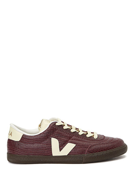 Panenka Bordo Kadın Deri Sneaker