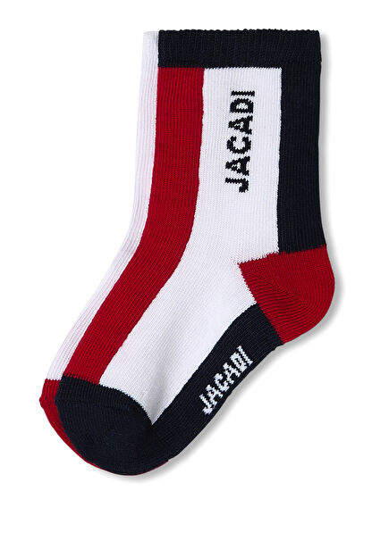 Renkli Yumuşak Örgü 2'li Erkek Bebek Çorap