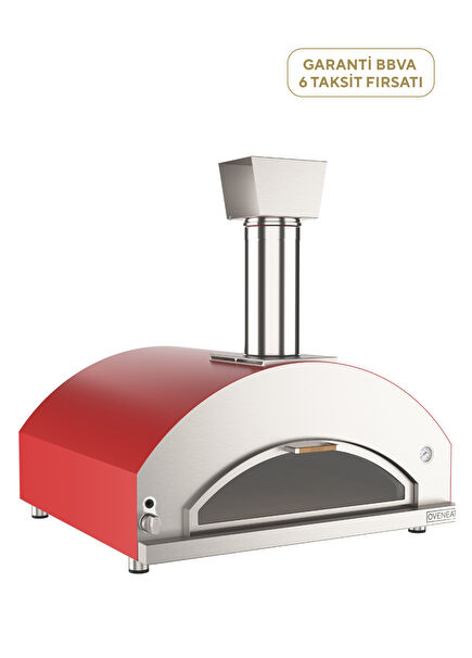 Kırmızı Gazlı Quintetto Pizza Fırını