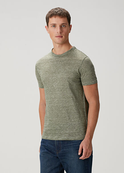 Green Linen T-Shirt