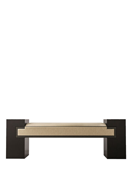 Gatsby Black Fabric Bench 150 x 40 cm