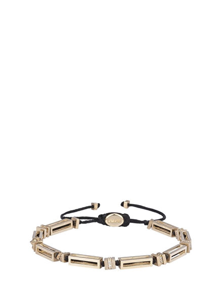 Silk Road 14K Gold Unisex Bracelet with Diamonds