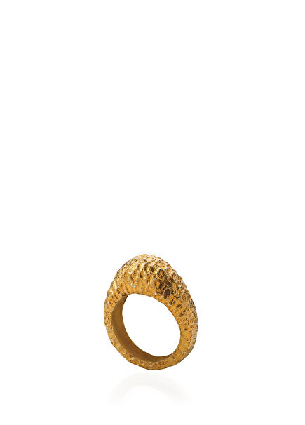 Forms Little Finger Womens Gold Plated Ring