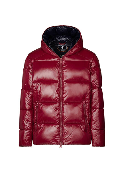 Edgard Bordo Kapüşonlu Erkek Şişme Mont