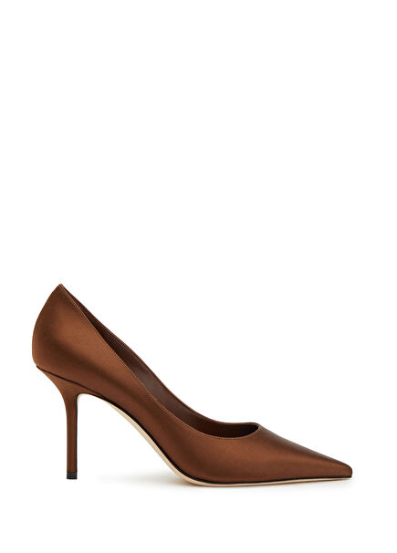 Love Bronze Satin Stiletto