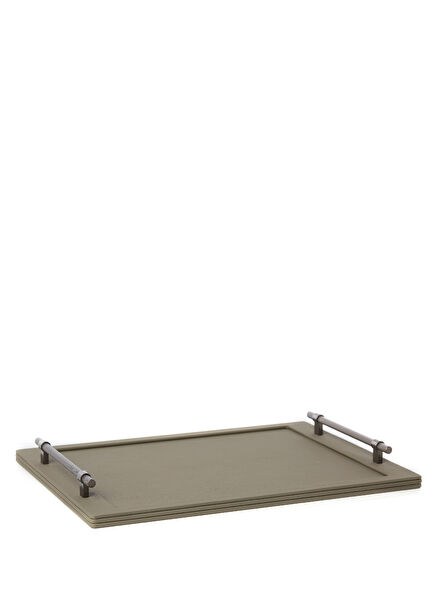 Valencia Green Large Leather Tray