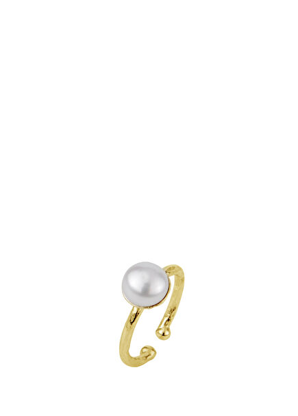 Silva Gold Plated Women's Pearl Ring