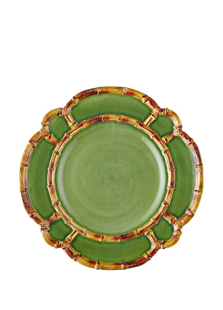 Bambu Yeşil Melamin Tabak