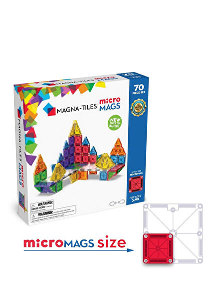 Micromags 70 Piece Kids Playset
