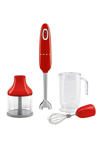 50'S Style Red Hand Blender Set