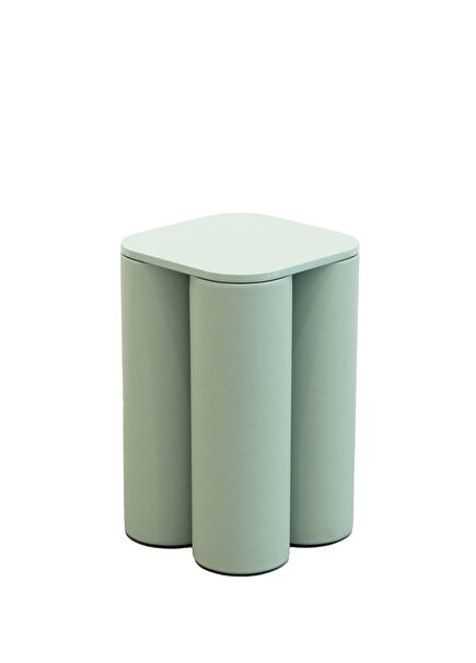 Silos Mint Green Wooden Side Table