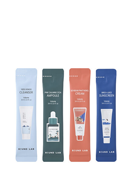 Stick Pouch Kit 4 Adımlı Besleyici ve Arındırıcı Deneme Cilt Bakım Seti