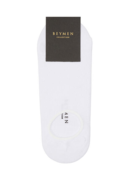 White Logo Jacquard Men's Socks