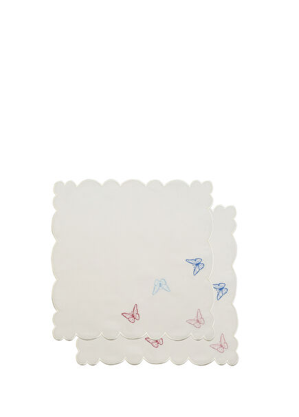 Butterfly Linen 2-Piece Napkin Set 40x40 cm