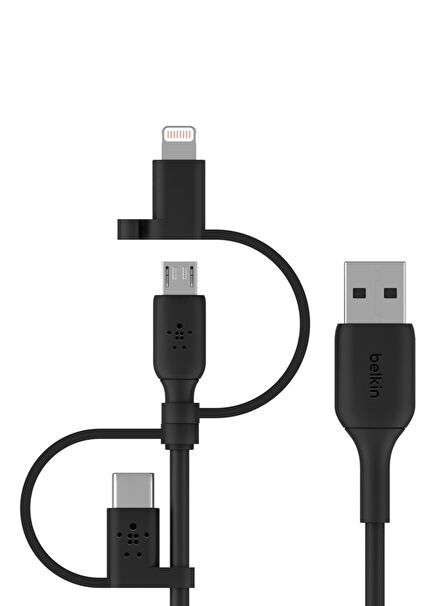 Micro-USB-USB-C-L Universal Charging Cable CAC001BT1MBK
