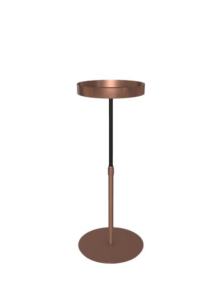 Lift Copper Metal Round Side Table