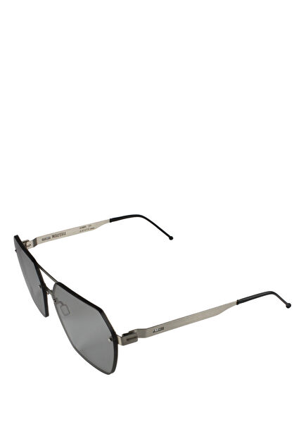 Ahsen GM Metal Silver Unisex Sunglasses