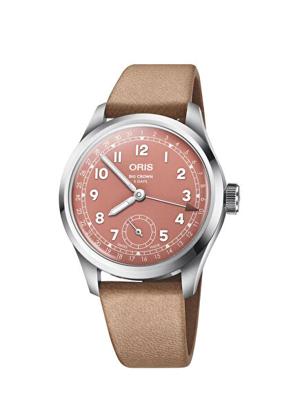 Big Crown Pointer Date Calibre 403 Kahverengi Deri Erkek Kol Saati 01 403 7799 4068-07 6 20 11FC