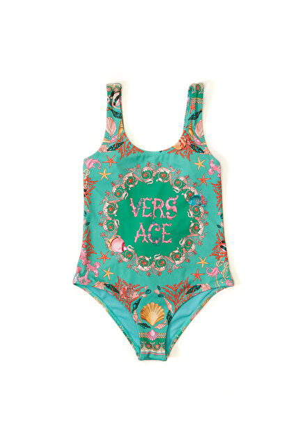 Çok Renkli Kız Çocuk Mayo