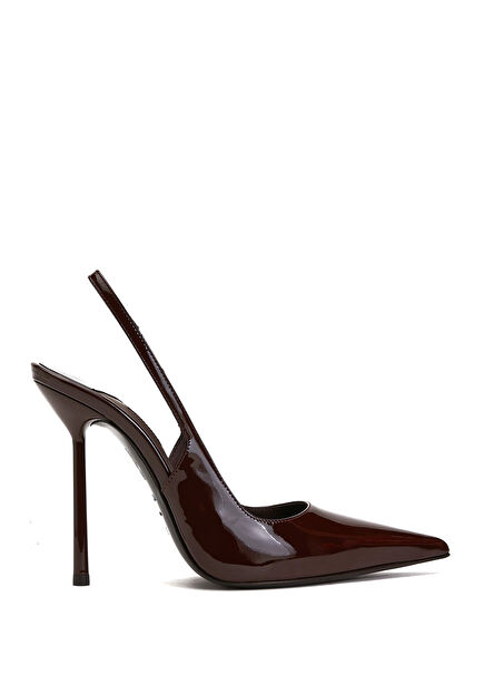 Dark Brown Women's Leather Heels