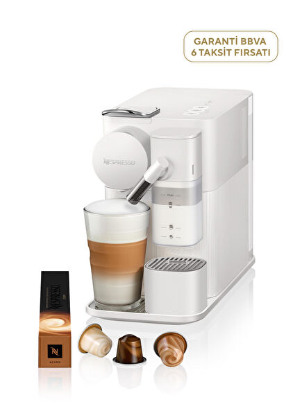 F121 White Lattissima One Kapsüllü Espresso Kahve Makinesi + Termos Hediyeli