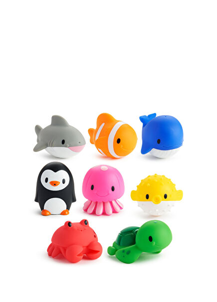 Okyanus Hayvanları 8'li Su Fışkırtan Banyo Oyuncağı
