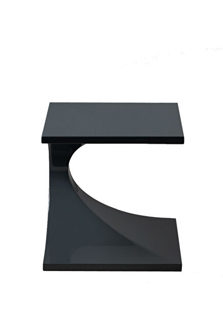 Lips Dark Grey Side Table