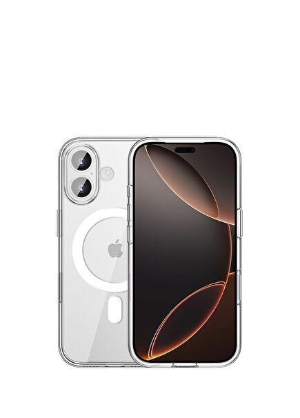 iPhone 17 Şeffaf Crystal Clear Magsafe Uyumlu Telefon Kılıfı