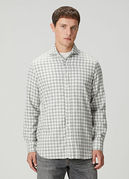 Multi-Colored Gingham Patterned Shirt