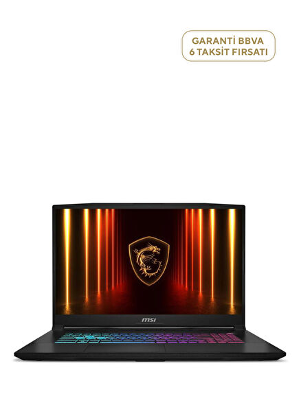 Katana 17 HX B14WFK-216XTR I7-14650HX 32GB DDR5 1TB SSD 8GB RTX5060 17.3 QHD 240Hz DOS Laptop 