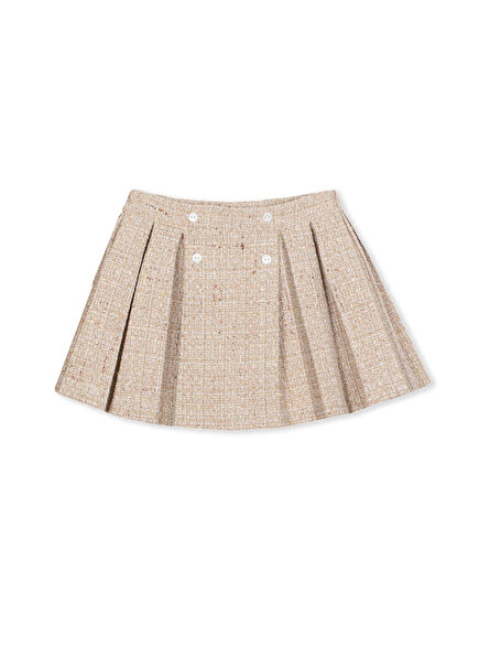 Beige Baby Girl Skirt
